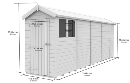 Sheds DIY Apex Garden Shed 4 ft Width