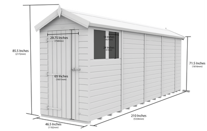 Sheds DIY Apex Garden Shed 4 ft Width