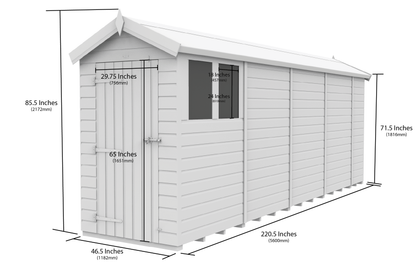 Sheds DIY Apex Garden Shed 4 ft Width