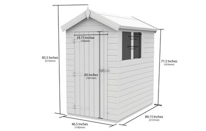 Sheds DIY Apex Garden Shed 4 ft Width