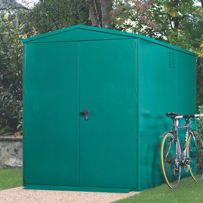 Asgard Centurion 4X Bike Storage 5' x 7' Metal Cycle Shed - Police approved -Installation Available