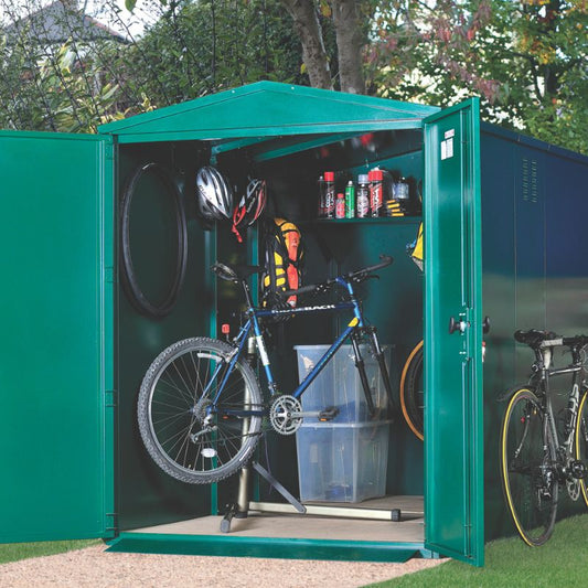 Asgard Centurion 4X Bike Storage 5' x 7' Metal Cycle Shed - Police approved -Installation Available