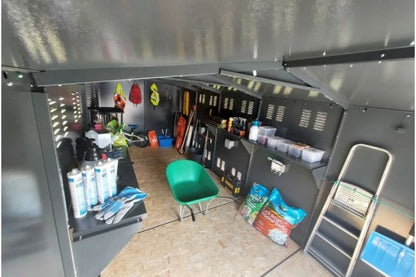 Asgard Gladiator Plus 3 Extra Large 7x18 Metal Garden Shed - Police Preferred Specification-Installation Available