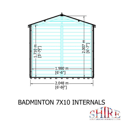Shire Badminton 7x10 Summerhouse
