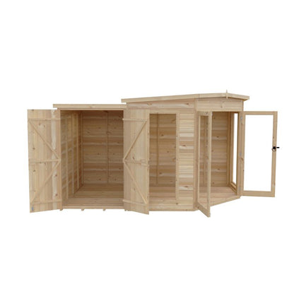 Shire Barclay With Side Shed 8x12 Summerhouse