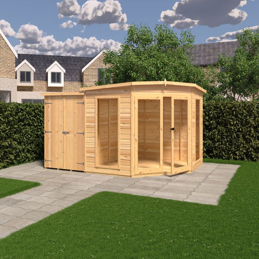 Shire Barclay With Side Shed 8x12 Summerhouse