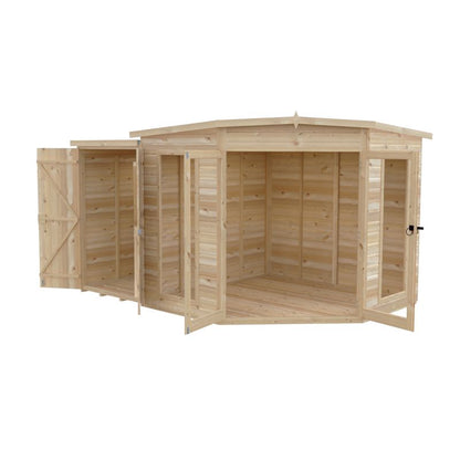 Shire Barclay With Side Shed 8x12 Summerhouse