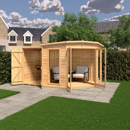 Shire Barclay With Side Shed 8x12 Summerhouse