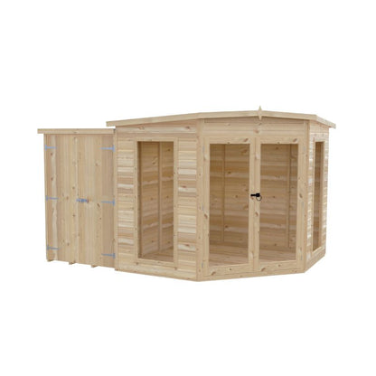 Shire Barclay With Side Shed 8x12 Summerhouse