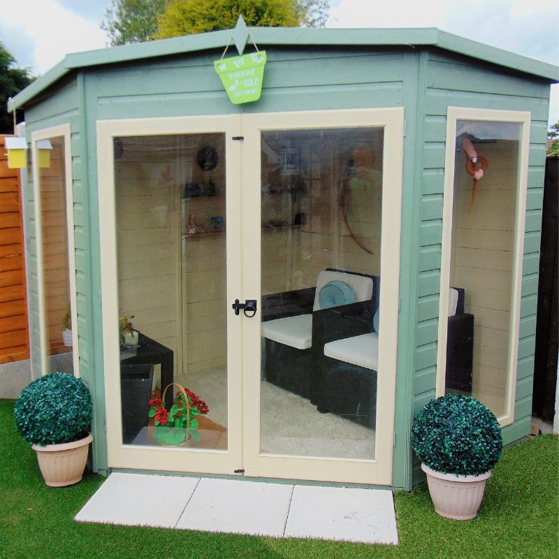 Shire Barclay Spec change to T&G Roof 7x7 Summerhouse