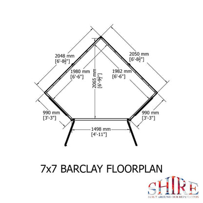 Shire Barclay 7x7 Summerhouse