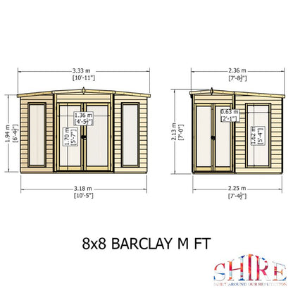 Shire Barclay 8x8  Summerhouse