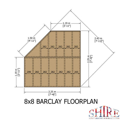 Shire Barclay 8x8  Summerhouse