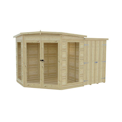 Shire Barclay With Side Shed 7x11 Summerhouse