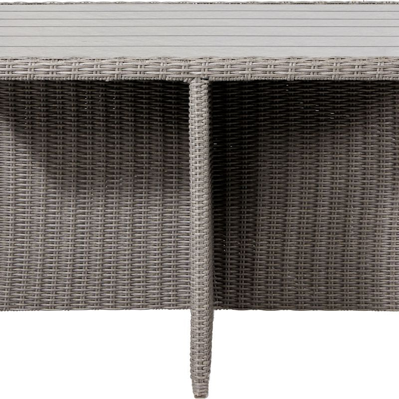 Pacific Lifestyle - Bermuda Slate Grey Outdoor Cube Set with Ceramic Top