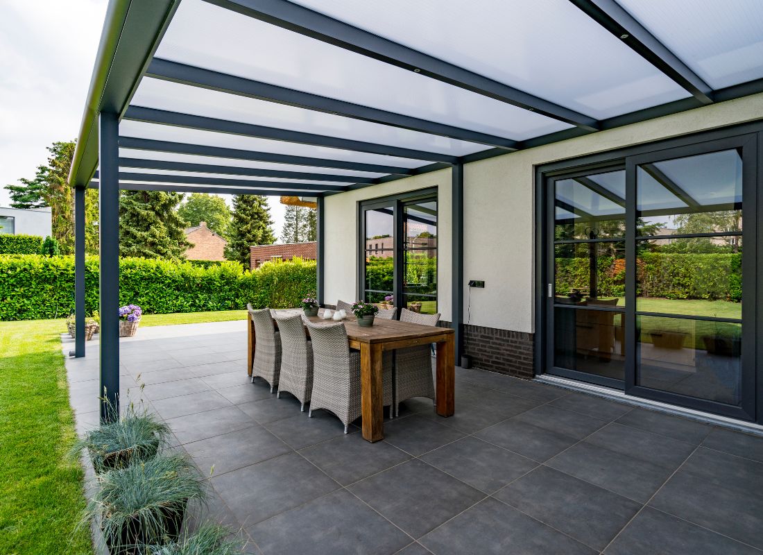 Deponti Bosco Aluminium Veranda with Polycarbonate Roof