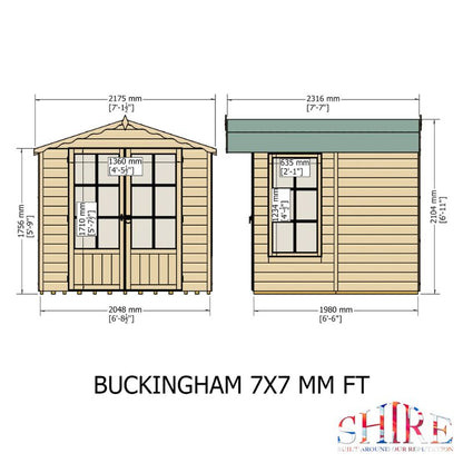 Shire Buckingham 7X7 Summerhouse