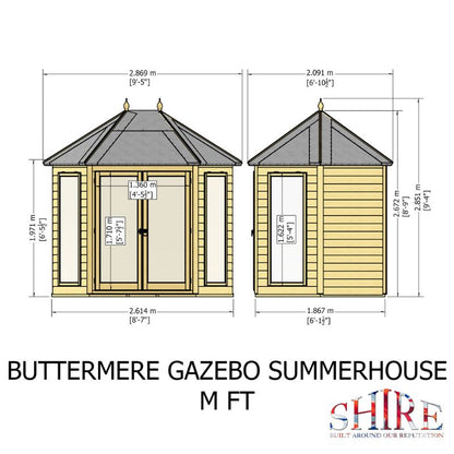 Shire Buttermere 8x6 Summerhouse