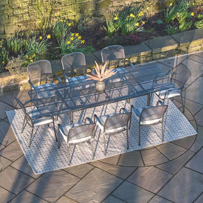 Pacific Lifestyle - Carlo Extendable Rectangular 8 Seater Dining Set with cushions