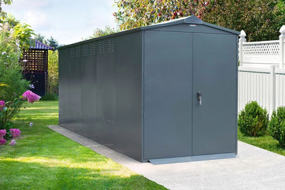 Asgard Centurion Motorbike Plus 2 Garage 5' x 18' Full Extension - Police Preferred Specification-Installation Available (Copy) (Copy)