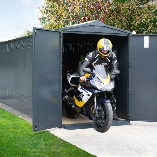 Asgard Centurion Motorbike Plus 2 Garage 5' x 18' Full Extension - Police Preferred Specification-Installation Available (Copy) (Copy)