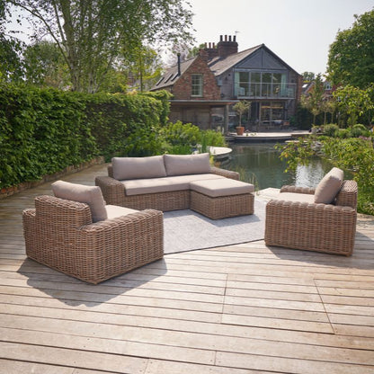 Pacific Lifestyle - Como Natural Antique Outdoor Seating Set