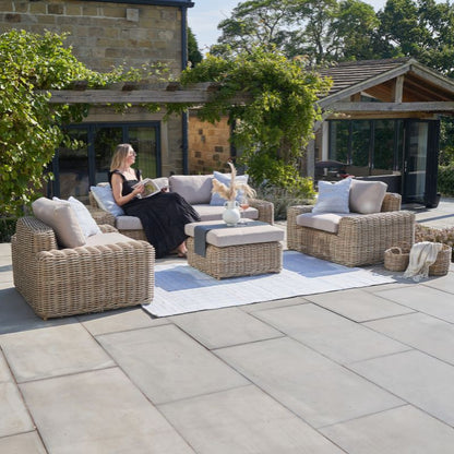 Pacific Lifestyle - Como Natural Antique Outdoor Seating Set