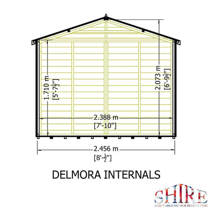 Shire Delmora 8x10 including Verandah Summerhouse