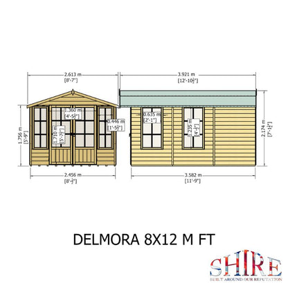 Shire Delmora 8x12 Summerhouse