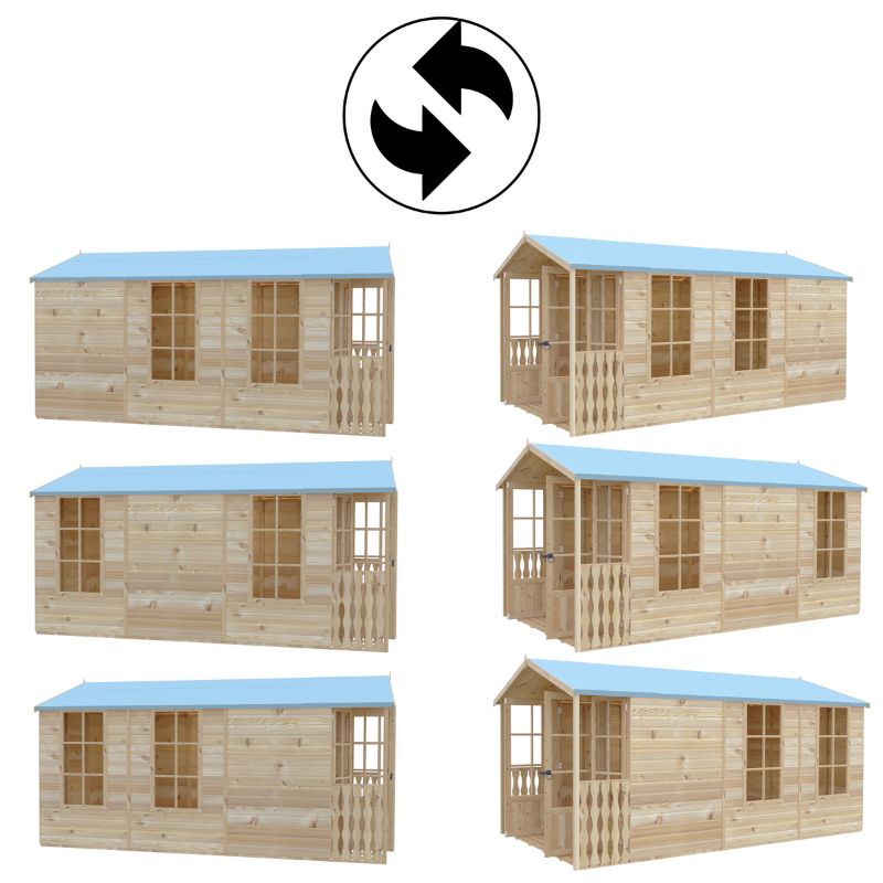 Shire Delmora 8x14 including Verandah Summerhouse