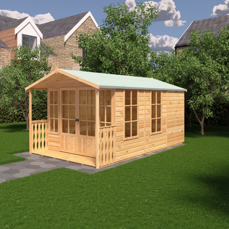 Shire Delmora 8x14 including Verandah Summerhouse