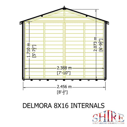 Shire Delmora 8x16 Summerhouse