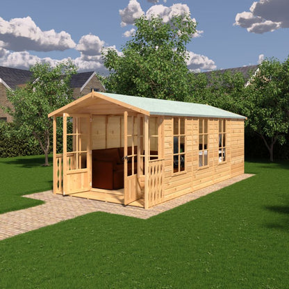 Shire Delmora 8x18 including Verandah Summerhouse
