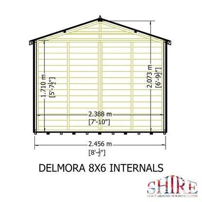 Shire Delmora 8x6 Summerhouse
