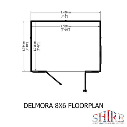 Shire Delmora 8x6 Summerhouse