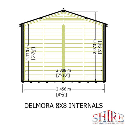 Shire Delmora 8x8 Summerhouse