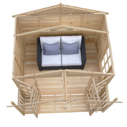 Shire Delmora 8x8 including Verandah Summerhouse
