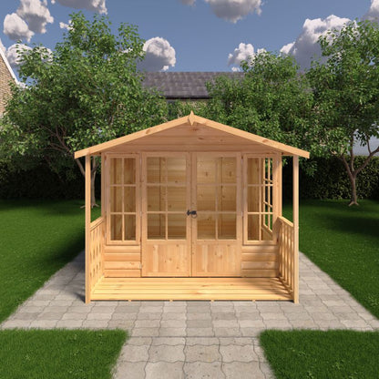 Shire Delmora 8x8 including Verandah Summerhouse