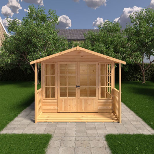 Shire Delmora 8x8 including Verandah Summerhouse