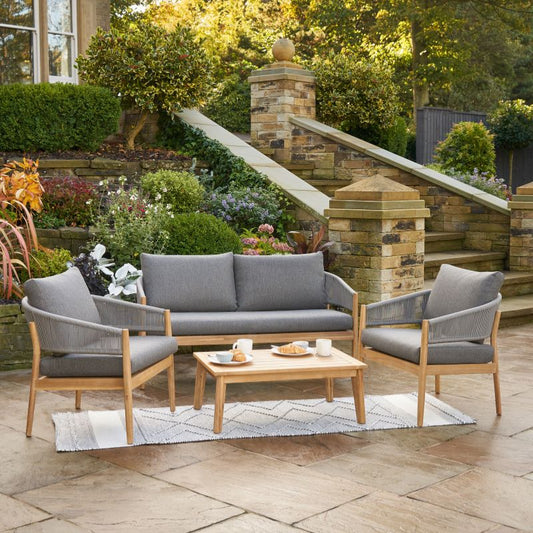 Pacific Lifestyle - Denver Grey Outdoor Seating Set