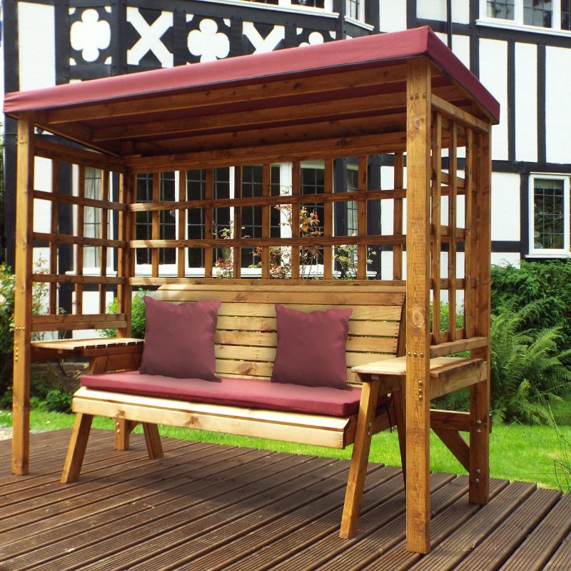 Charles Taylor - Wentworth Three Seater Arbour Burgundy