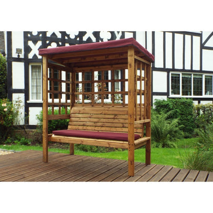 Bramham Three Seater Arbour Burgundy