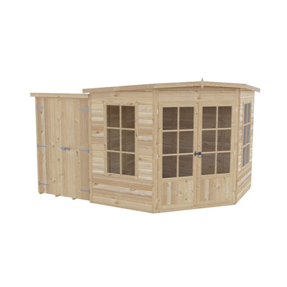 Shire Hampton with Side Shed 8x12 Summerhouse