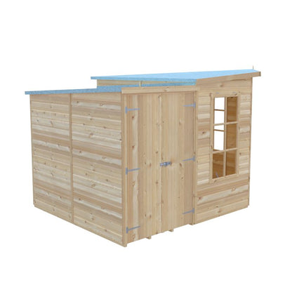 Shire Hampton with Side Shed 8x12 Summerhouse
