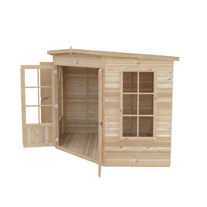 Shire Hampton with Side Shed 8x12 Summerhouse