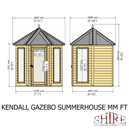 Shire Kendall 6x6 Summerhouse