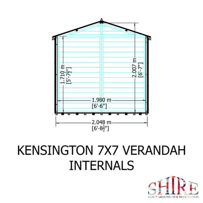 Shire Kensington and Verandah 7x10 Summerhouse