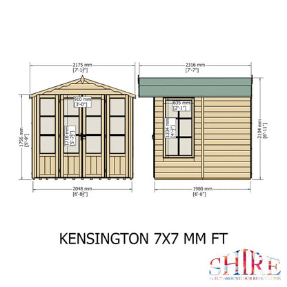 Shire Kensington 7x7 Summerhouse