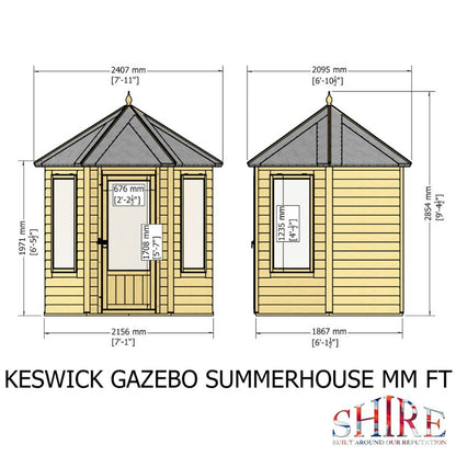 Shire Keswick 6x6 Summerhouse