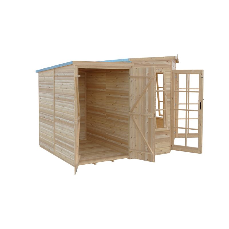 Shire Hampton with Side Shed 7x 11 Summerhouse